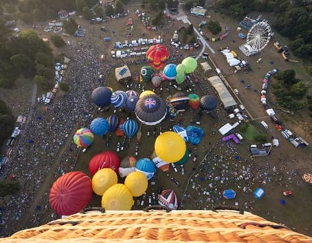 Balloon Fiesta From a balloon in the sky
